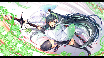 Anime girls digital art artwork 2d portrait ajishio Custom Gaming Mat Desk