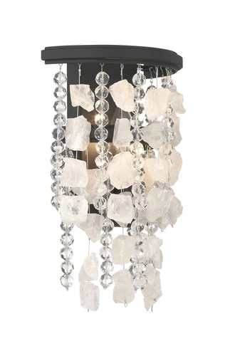 Minka Lavery Shimmering Elegance 1 Light Wall Sconce, Sand Coal - Picture 4 of 5