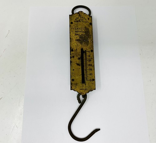VINTAGE LANDERS IMPROVED BALANCE No2 SPRING SCALE 50 LB CAPACITY NEW YORK   