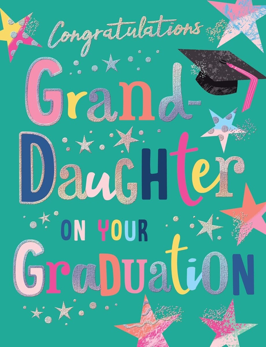 Daughter Graduation Congratulations Card. 19x13cm (8x6 Inches)