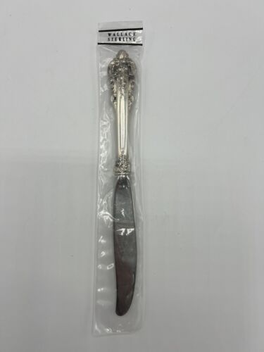 Wallace Grande Baroque Sterling Silver Dinner Knife No Monogram 8 7/8” Unopened