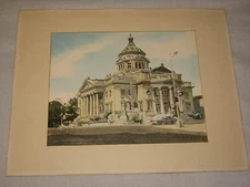  Somerset County Pennsylvania Courthouse Monument Davis Gray Painting PA Art old
