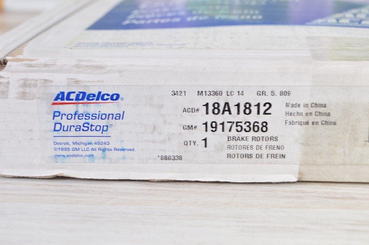 ACDelco Gold Disc Brake Rotor 18A1812
