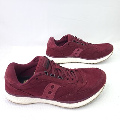 Saucony Freedom Runner Burgundy Wool Running Shoes Athletic