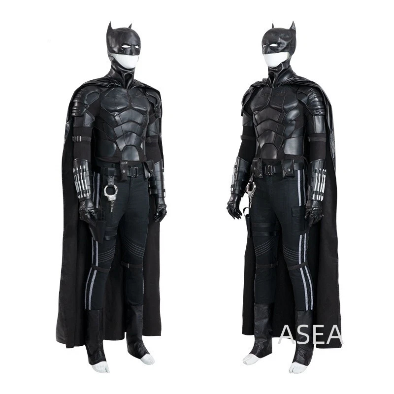 Lote completo de botas masculinas 2022 The Batman fantasia cosplay Bruce Wayne roupa máscara - Imagem 3 de 4
