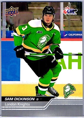 Sam Dickinson Rookie 2023-24 Upper Deck CHL #24 (RC) San Jose Sharks