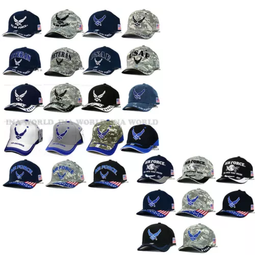 U.S. AIR FORCE Hat USAF Military Logo Embroidery Official Licensed Baseball Cap