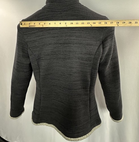 Kuhl Alfpaca 1/4 Zip Sherpa Sweater Womens Large Pullover Fleece Gray Jacket - Picture 8 of 12