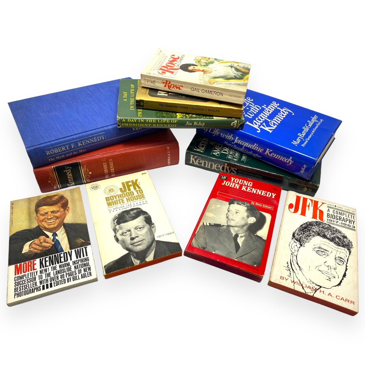 1960s / 1970s - JFK - John F. Kennedy - Book Lot - 11 Books The