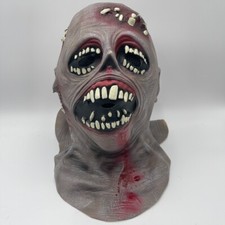 Zombie All Over Teeth Latex Scary Halloween Mask Full Over Head And Shoulder NEW