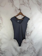 Everlane Bodysuit Women XS Black Thong Short Sleeve Ballet Supima Cotton