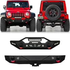 Vijay Front Bumperrear Bumper Wwinch Plate For 2007-2018 Jeep Wrangler Jkjku