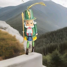 Nutcracker metal ornament