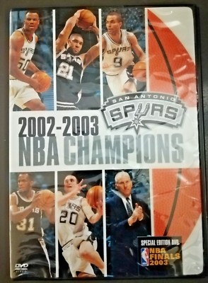 San Antonio Spurs 2002 2003 NBA Champions Official DVD Finals