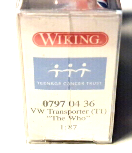 WIKING VW T1 "THE WHO" BUS 1:87 "TEENAGE CANCER TRUST" - FROM/VON 2008 - OVP/MIB - Bild 8 von 9