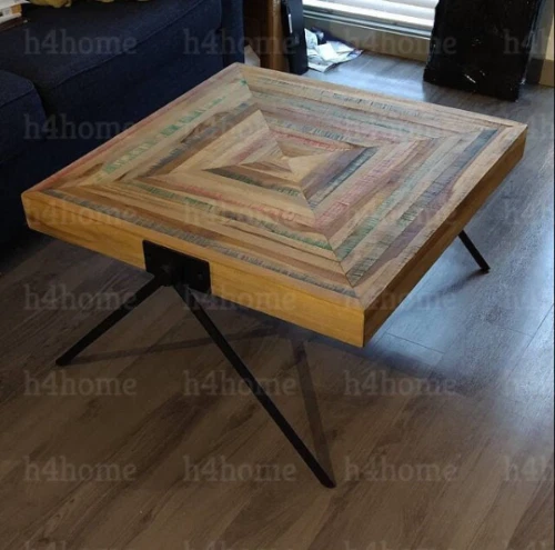 Reclaimed wood coffee table 2024 and end tables