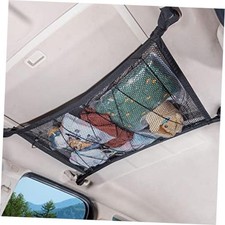 Car Ceiling Cargo Net 35.4" x 23.6", Double Layer Roof Storage 35.4"x23.6"
