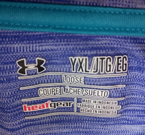 Under Armour Youth XL Jacket Royal Blue HeatGear Loose 1/4 Zip Athletic Pullover - Picture 12 of 12