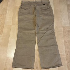 True Vintage 70s Maverick Tan Wide Leg Bell Bottom Flared Jeans Men s 36S