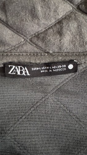 zara grey puffer jacket Size M-L - Picture 3 of 4