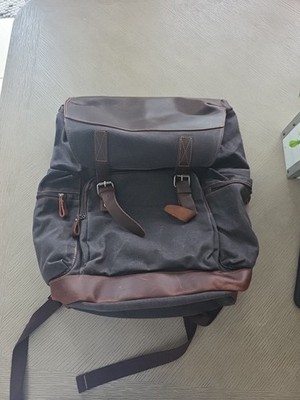 genuine leather laptop backpack