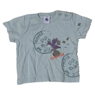 Petit Bateau Baby T-Shirt 3M 60 56 62 mint grün Motiv Kurzarm Shirt - Bild 1 von 4