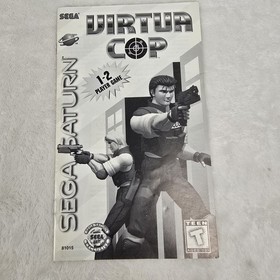 Sega Saturn Stunner Light Guns (MK-80113) + Virtua Cop 1, 2 Bundle Lot CRT REQ'd