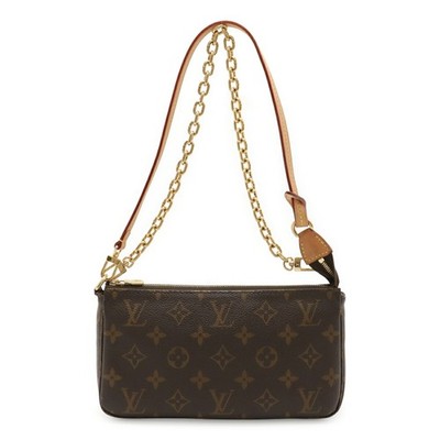 LOUIS VUITTON Monogram Pochette Accessoires Pouch Chain Bag M82766
