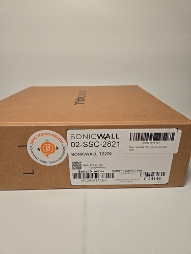 SONICWALL TZ270 Network Security Base Appliance (02-SSC-2821) - Picture 3 of 4