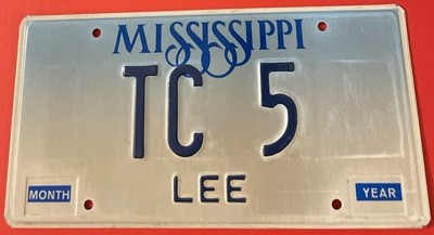 TC 5 Vanity License Plate Mississippi Power Supply IT Network Computing