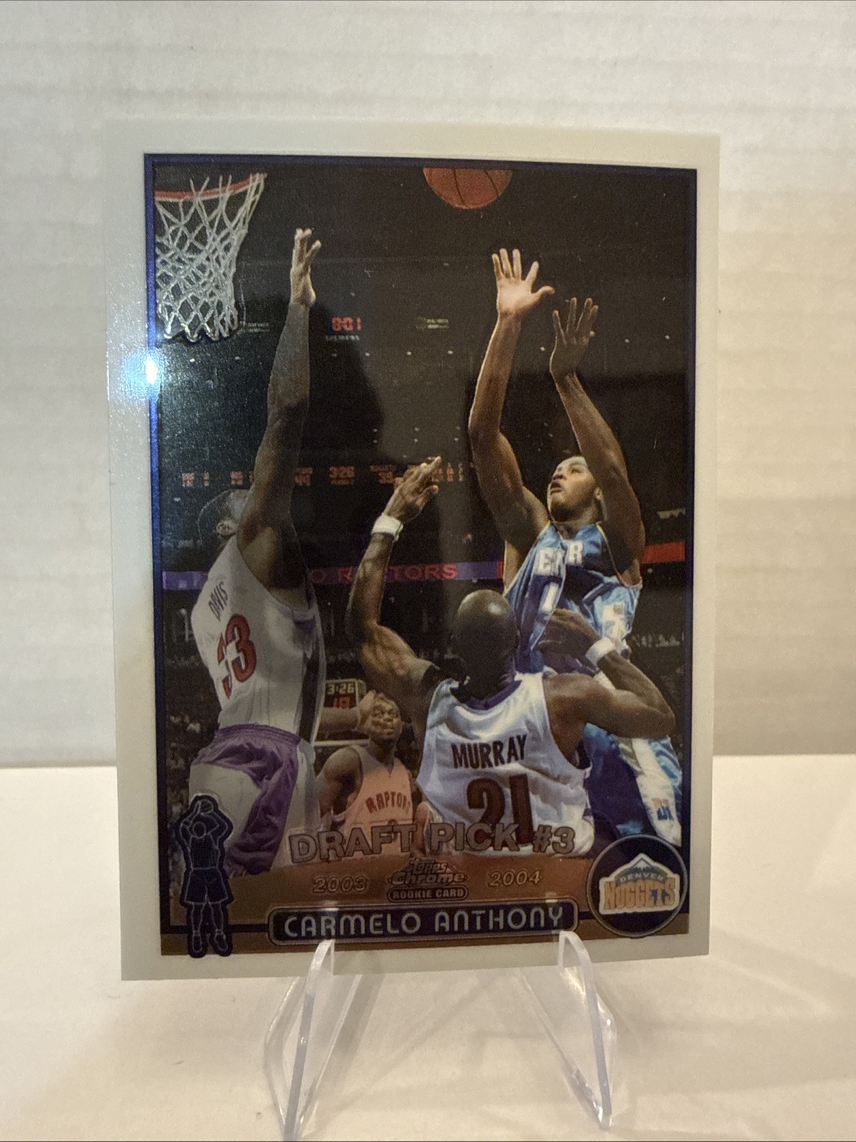 Carmelo Anthony 2003 Topps Chrome #113 Rookie RC Denver Nuggets HOF 🥇