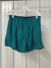 VINTAGE 90S DISNEY ORIGINALS TEAL GREEN SWIM TRUNKS MEN'S SHORTS XL MICKEY