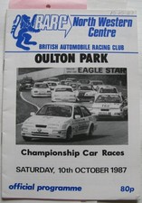 OULTON PARK 10 Oct 1987 BARC CHAMPIONSHIP Car Races Official Programme
