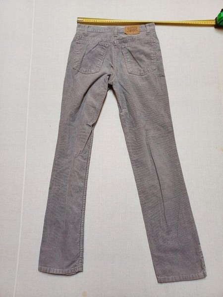 Women Levi's Trousers Grey Corduroy 36