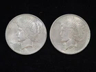 1922 x 2 Peace Silver Dollars Brilliant Uncirculated 01 NICE!