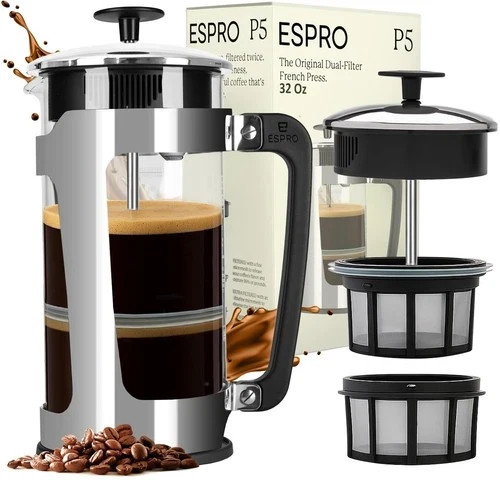 Espro P5 pressa francese doppio filtro originale - Foto 1 di 9