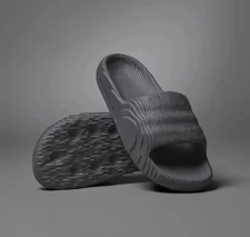 Adidas Originals Adilette 22 Slides Grey/Grey/Black HP6522 US Size 9 | *NEW*