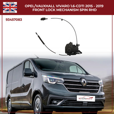 RENAULT TRAFIC III DOOR LOCK MECHANISM 2014-2022 RIGHT FRONT 805021444R 93457083