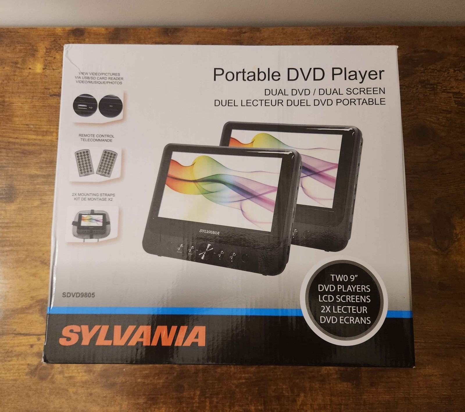 (2 Pack) - 9" Lcd Display, Black (brand New)