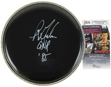 Rob Gardner signed 8" Drum Head Drummer L.A. Guns Guns N' JSA Authentication