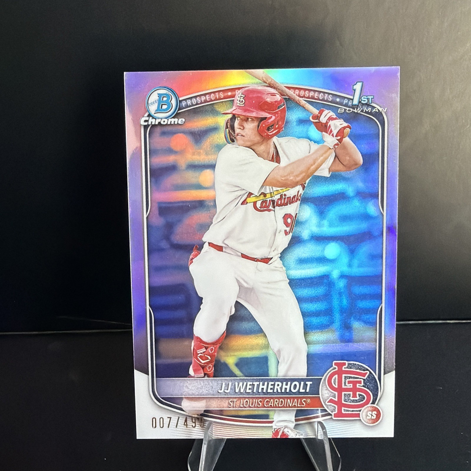 2025 Bowman JJ Wetherholt 1st Chrome Refractor /499