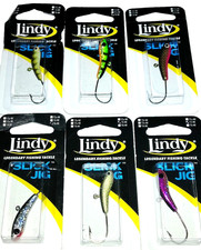 Lindy Tackle 3/8 & 1/4 Slick Ice Jigs (Lot of 6-J3814-01)