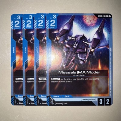 Gundam TCG GD03-012 Messala (MA Mode) X4 Playset Card Game CCG Englisch
