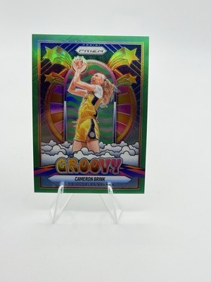 2025 Panini Prizm WNBA - Groovy Cameron Brink #2 Green Prizm
