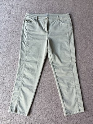 C&A Slim Fit Jeans EU 42   Sage Green Stretch Women s Trousers
