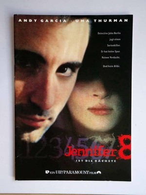 Jennifer 8 - Uma Thurman - Andy Garcia - John Malkovich - Presseheft