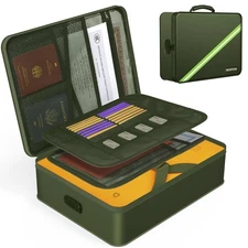 Document Organizer with 5200℉ Heat Insulated, 16.1"x11.4"x4.3" Waterproof and...