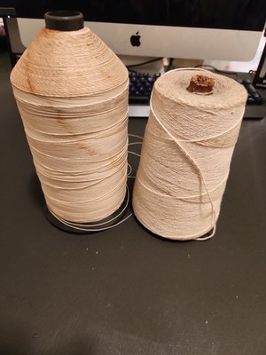 2 Vintage Thread Spools Lot  Perma Spun Super Fasdye Synthetic Thread Covenant