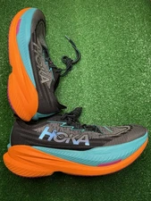 Hoka One Mach X 2 Men’s Size 11.5 D 1155199 Black/Electric Aqua’ Running Shoes