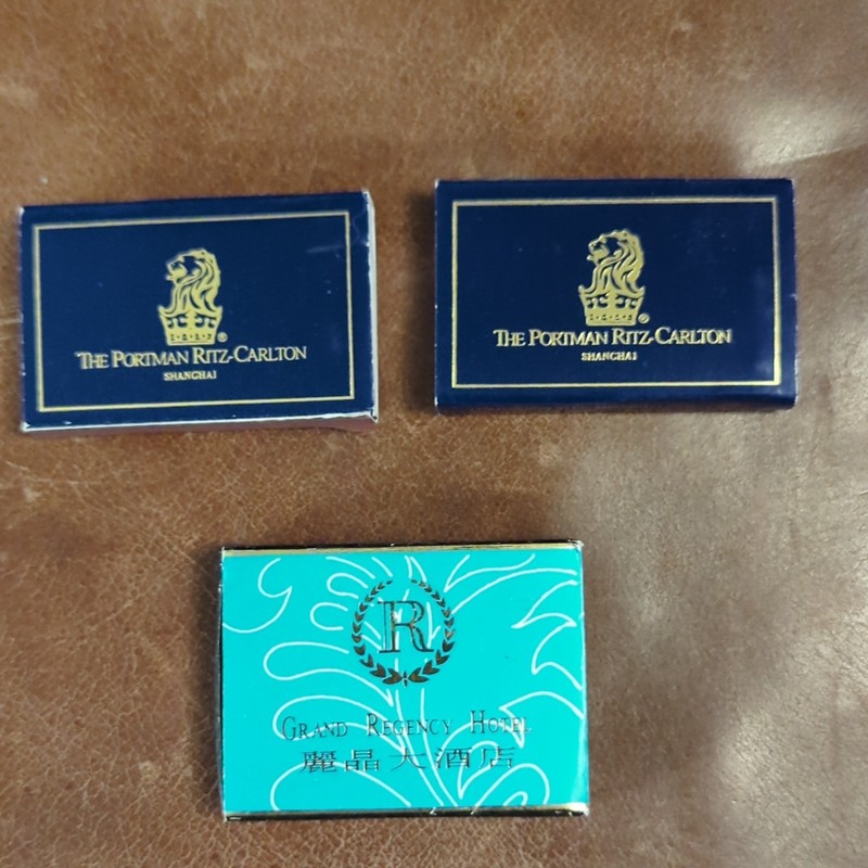 Hotel Matchboxes Lot of 3 The Portman Ritz-Carlton Shanghai Grand Regency